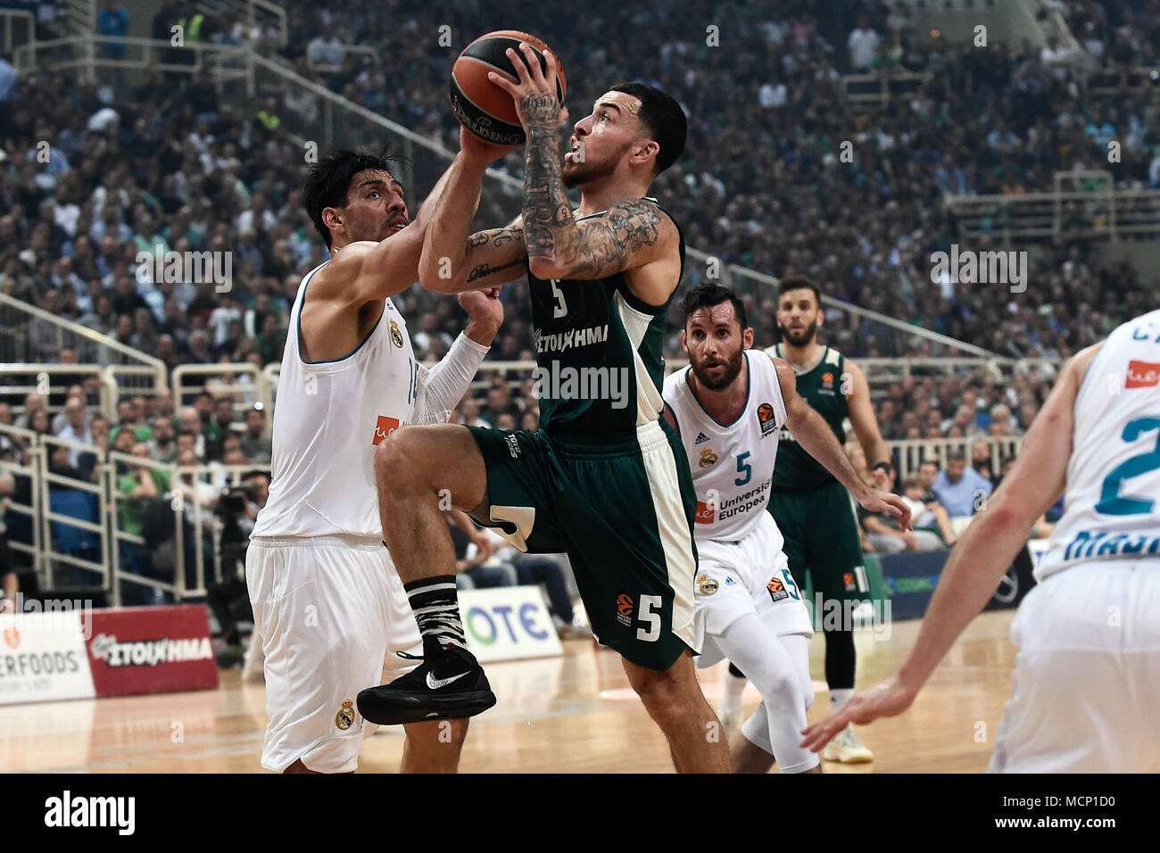 17. April 2018, Griechenland, Athen Basketball Euroleague