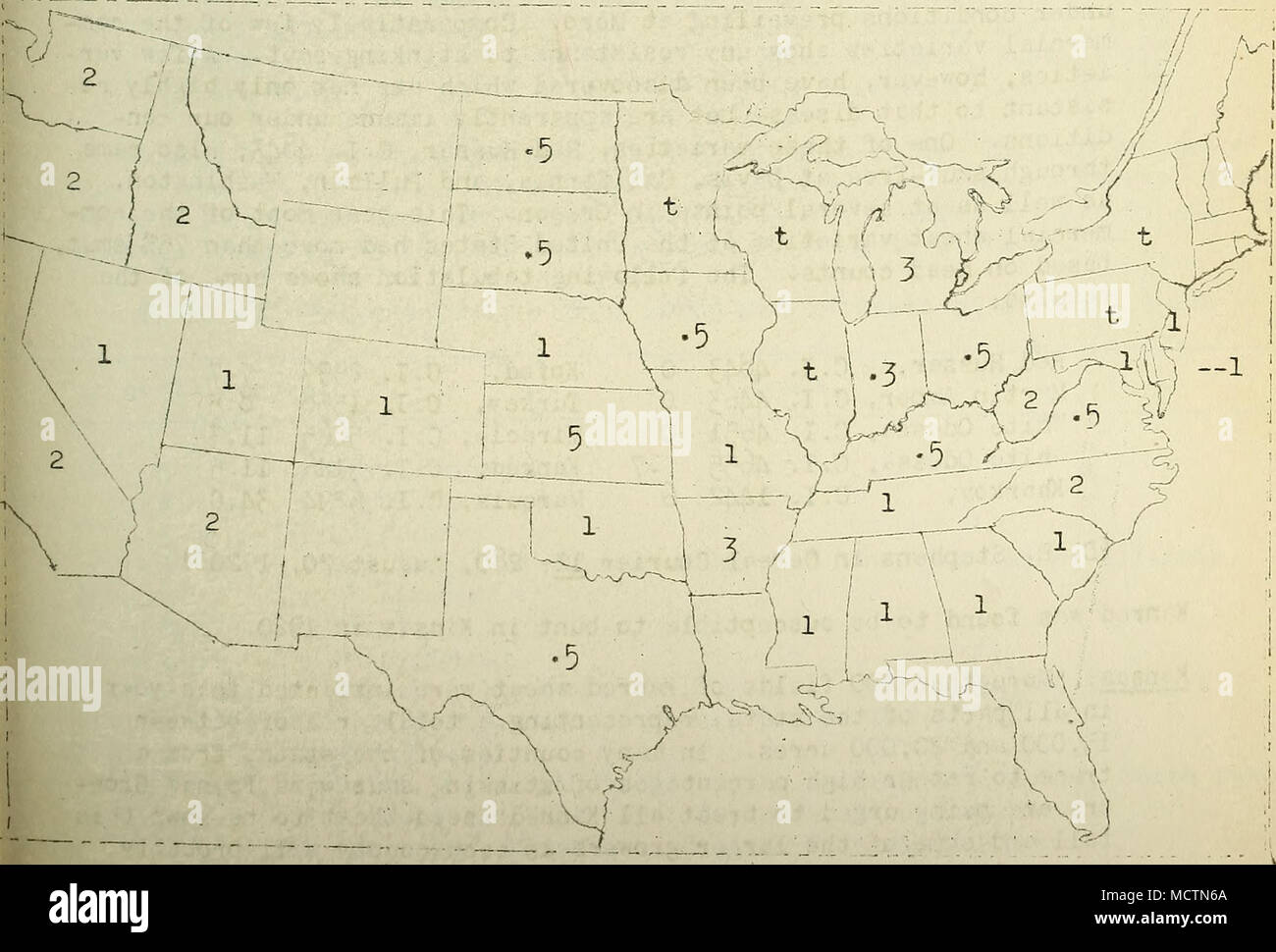 . Schwein. 19. Vorkommen und geschätzt, Prozentsätze der Verlust aufgrund der Bauch so in ICH 920. Stockfoto