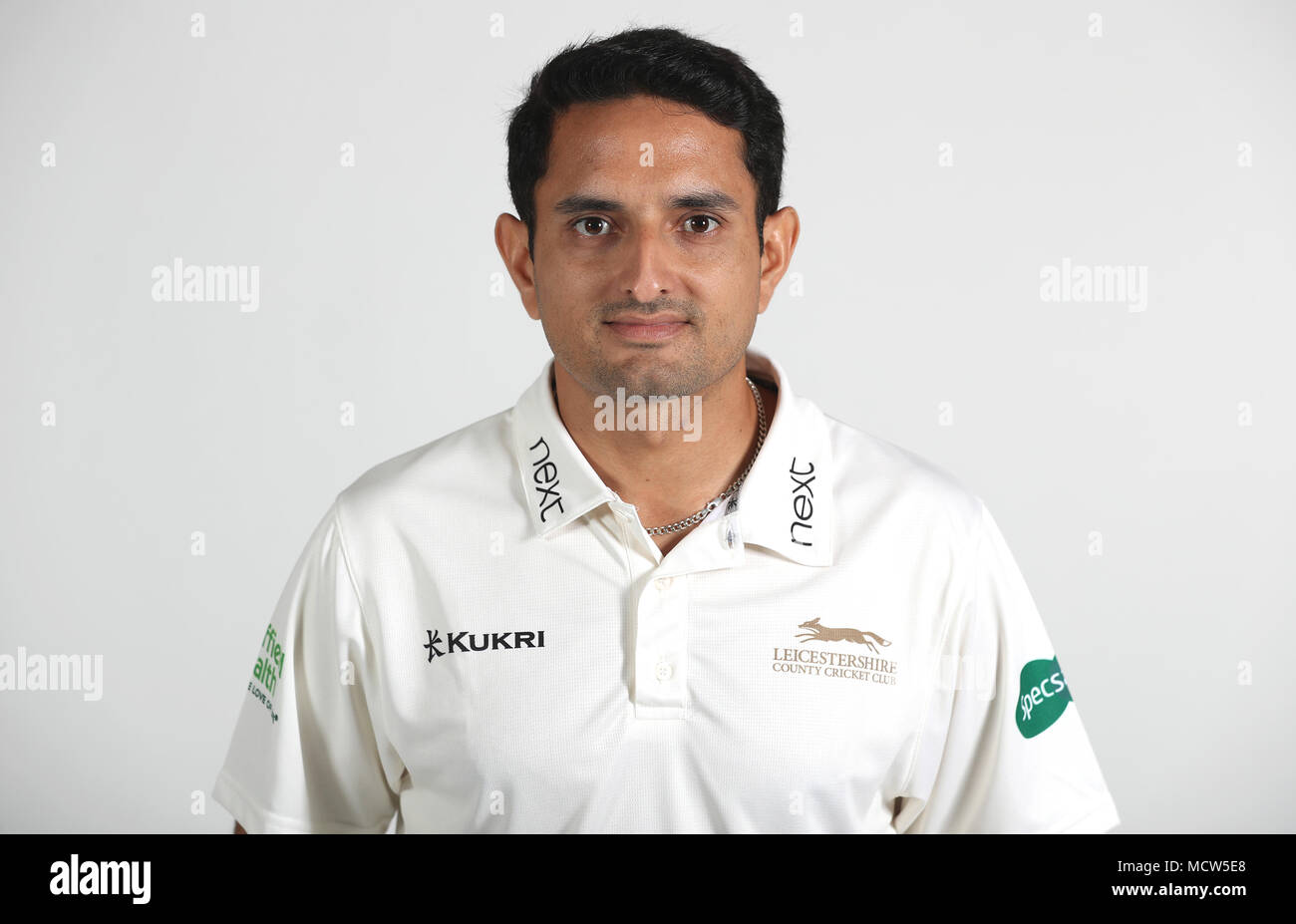 Muhammad Abbas während der Media Day bei Grace Road, Leicester, das am