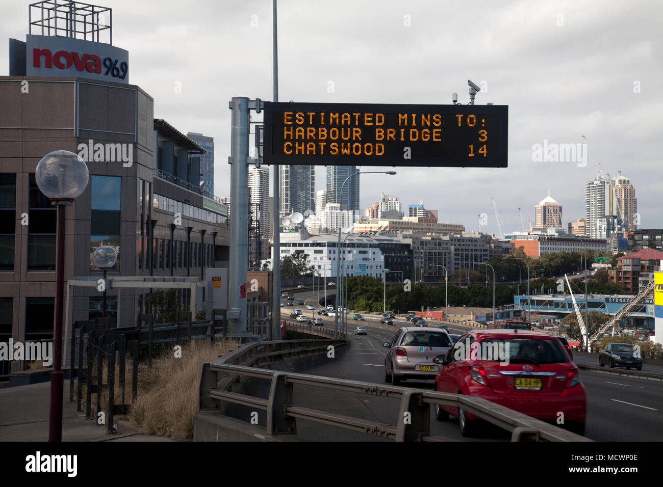 Anzac bridge pyrmont Sydney New South Wales, Australien Stockfoto