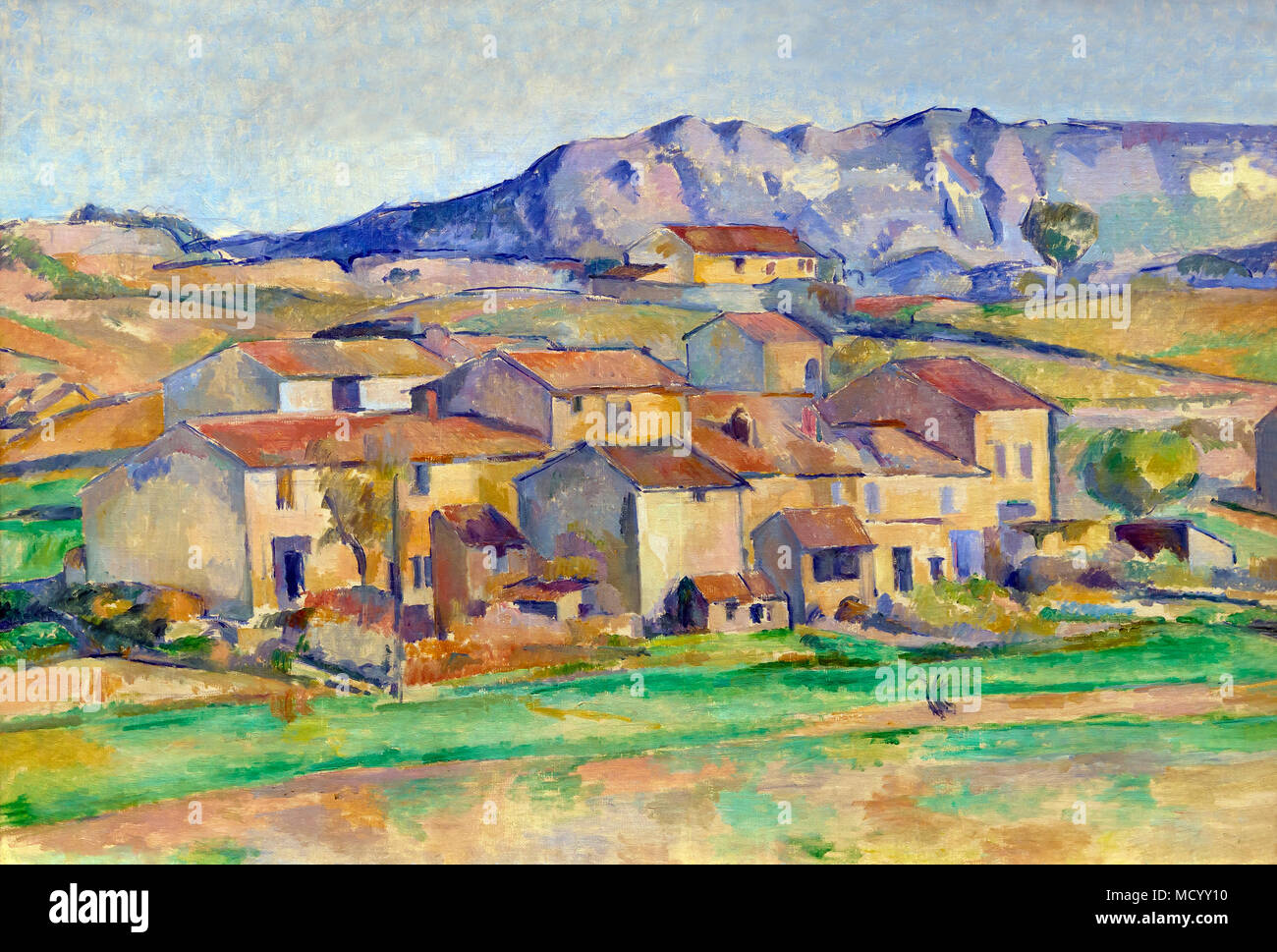 Weiler bei Payannet, in der Nähe von Aix-en-Provence, Paul Cezanne, 1885-1886, National Gallery, Washington DC, USA, Nordamerika Stockfoto