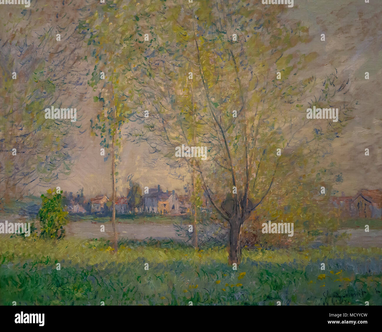 Die Weiden, Claude Monet, 1880, Nationalgalerie, Washington DC, USA, Nordamerika Stockfoto