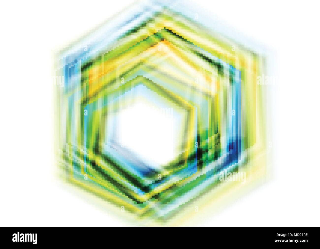 Bunte Hexagon abstrakte Formen corporate vector Hintergrund Stock Vektor