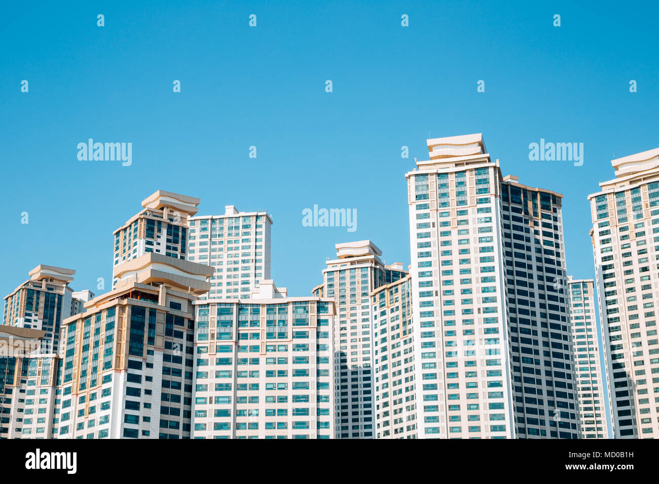 Modernes Apartment Gebäude in Busan, Korea Stockfoto