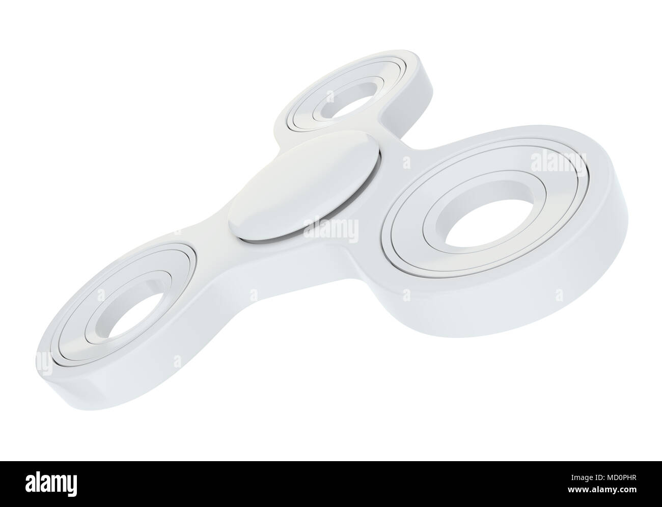 Weiß zappeln Spinner Stockfoto