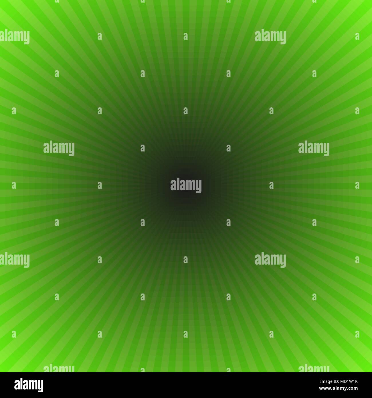 Abstrakte gradient ray Burst Hintergrund - grüne Vektorgrafik von radialen Strahlen Stock Vektor