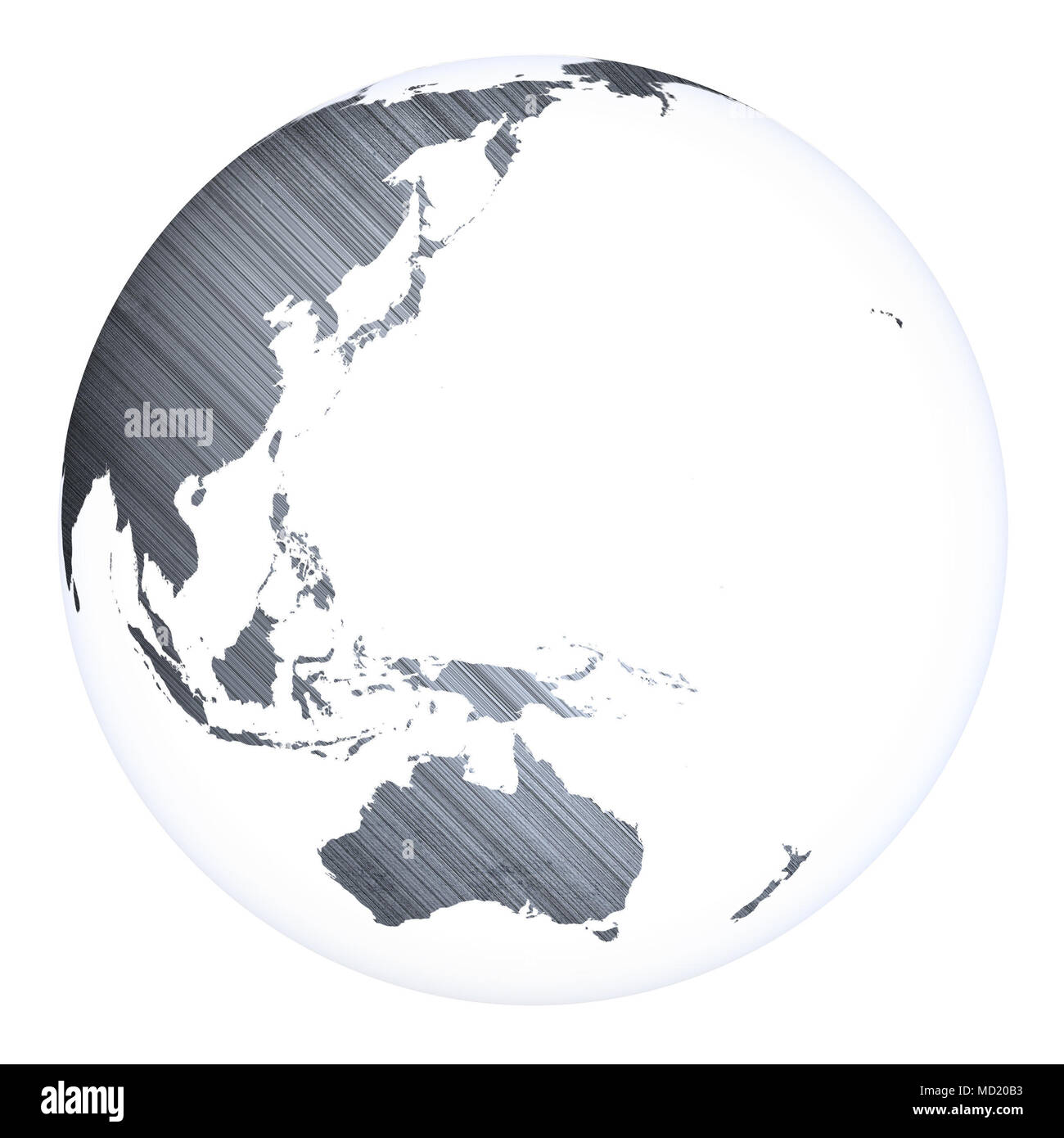 Welt Konzept Planet Erde 3D-Rendering Stockfoto