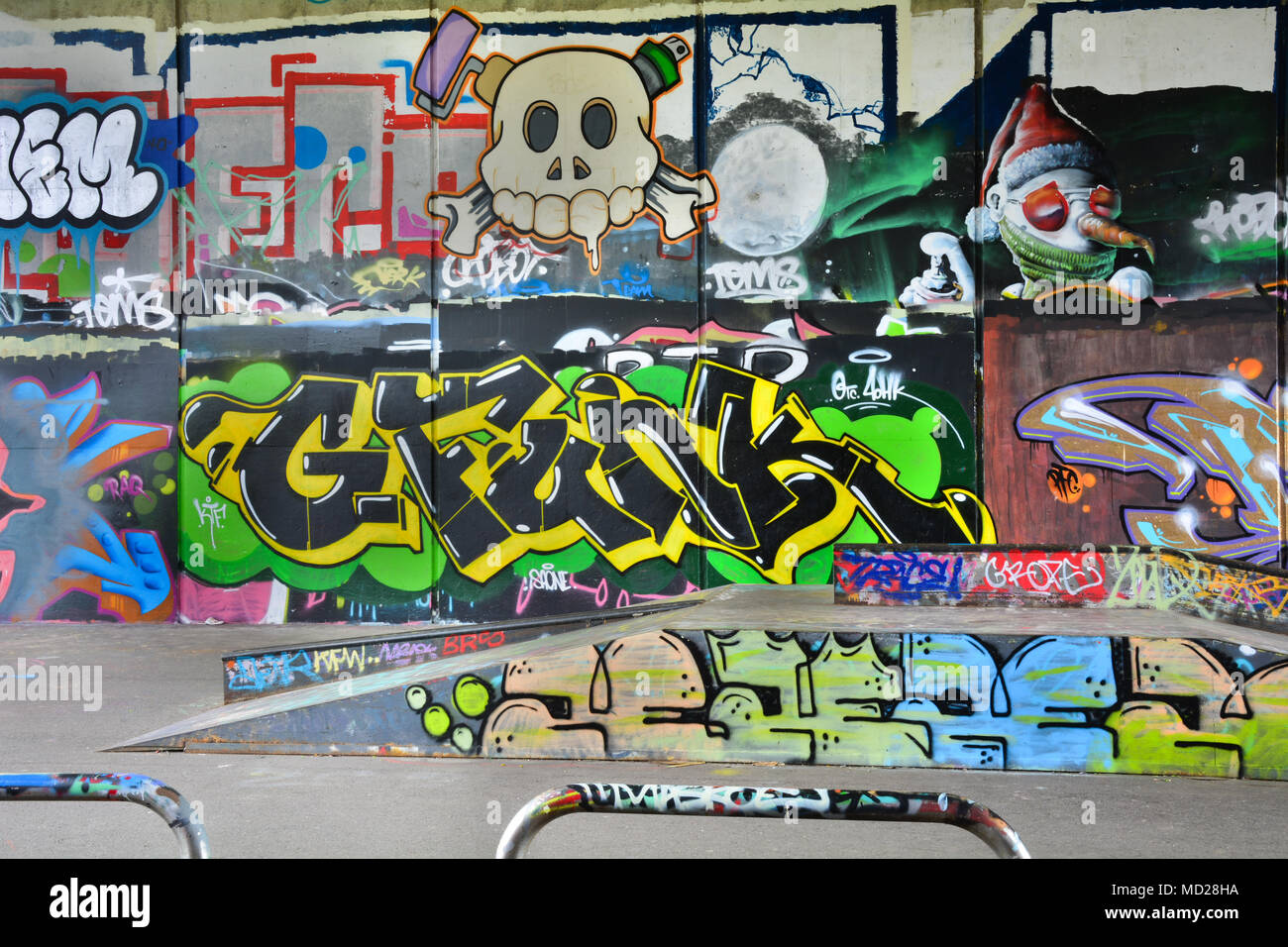 Graffiti - Street Art Stockfoto