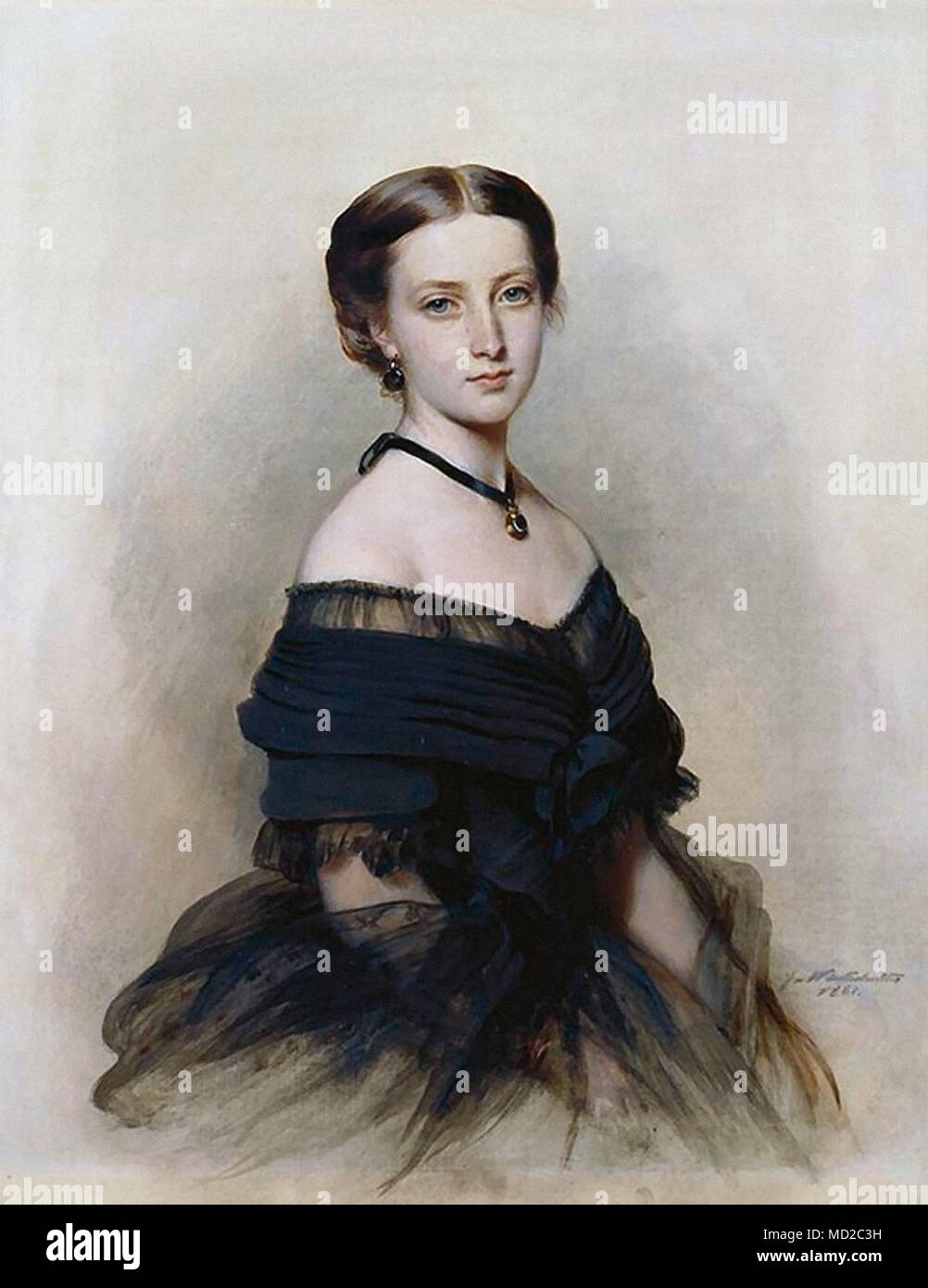 Winterhalter Franz Xaver - Prinzessin Helena 2 Stockfoto