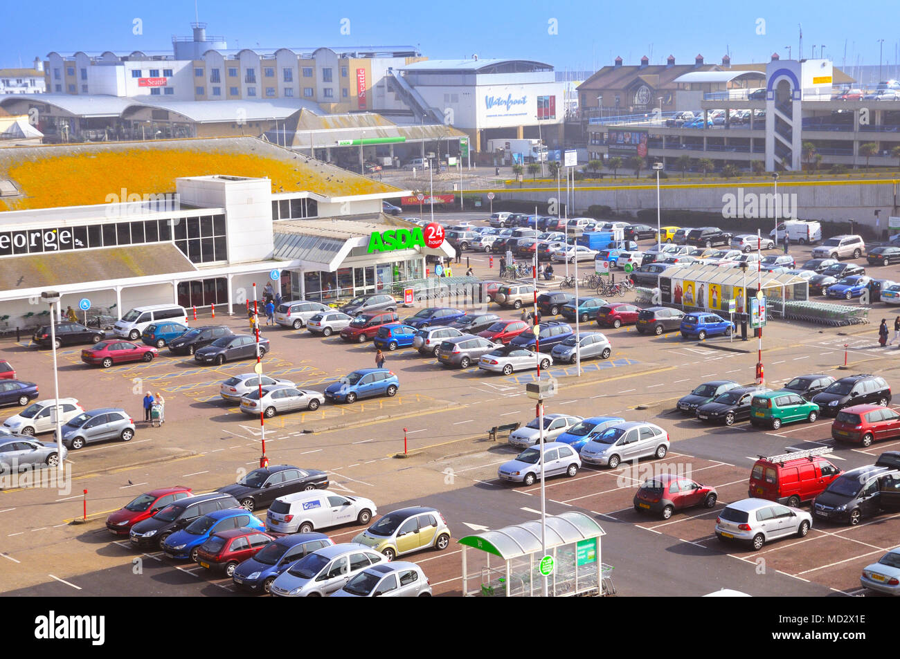 Asda Supermarkt, Brighton Marina, East Sussex, Großbritannien Stockfoto