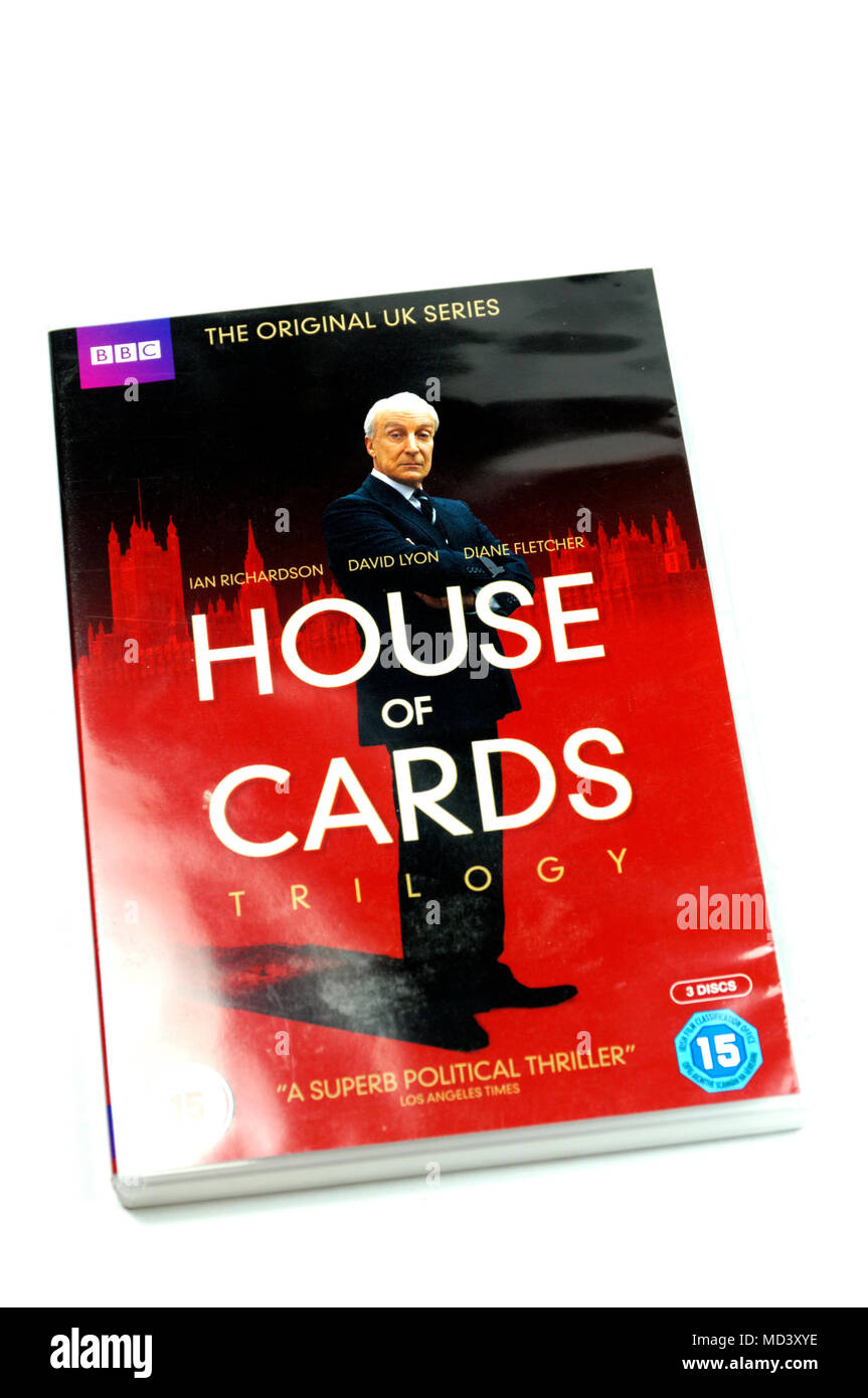 Haus der Karten BBC-Serie DVD Stockfoto