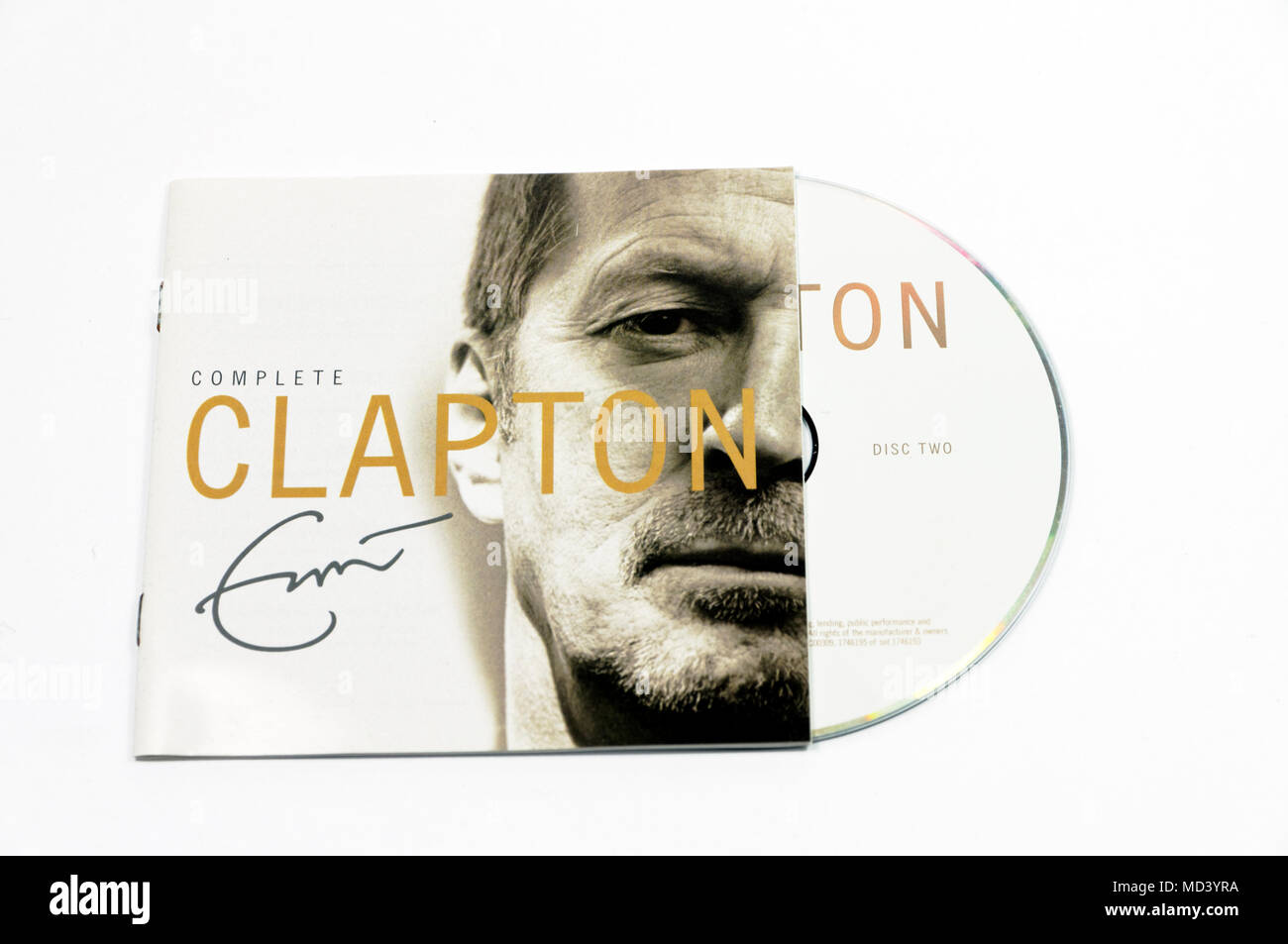 Komplette Clapton Album. Stockfoto