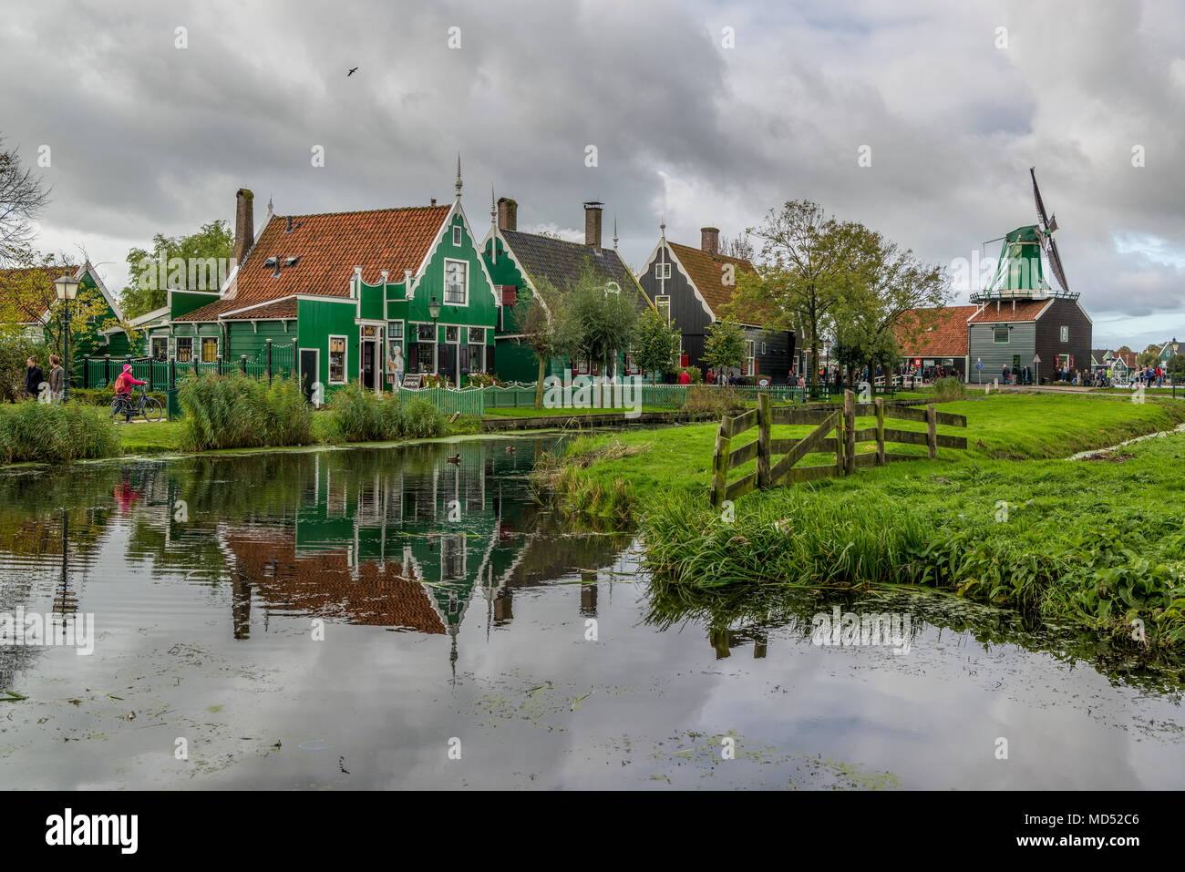 Zaanse Schans, Zaanstad Gemeinde, Holland, Niederlande Stockfoto