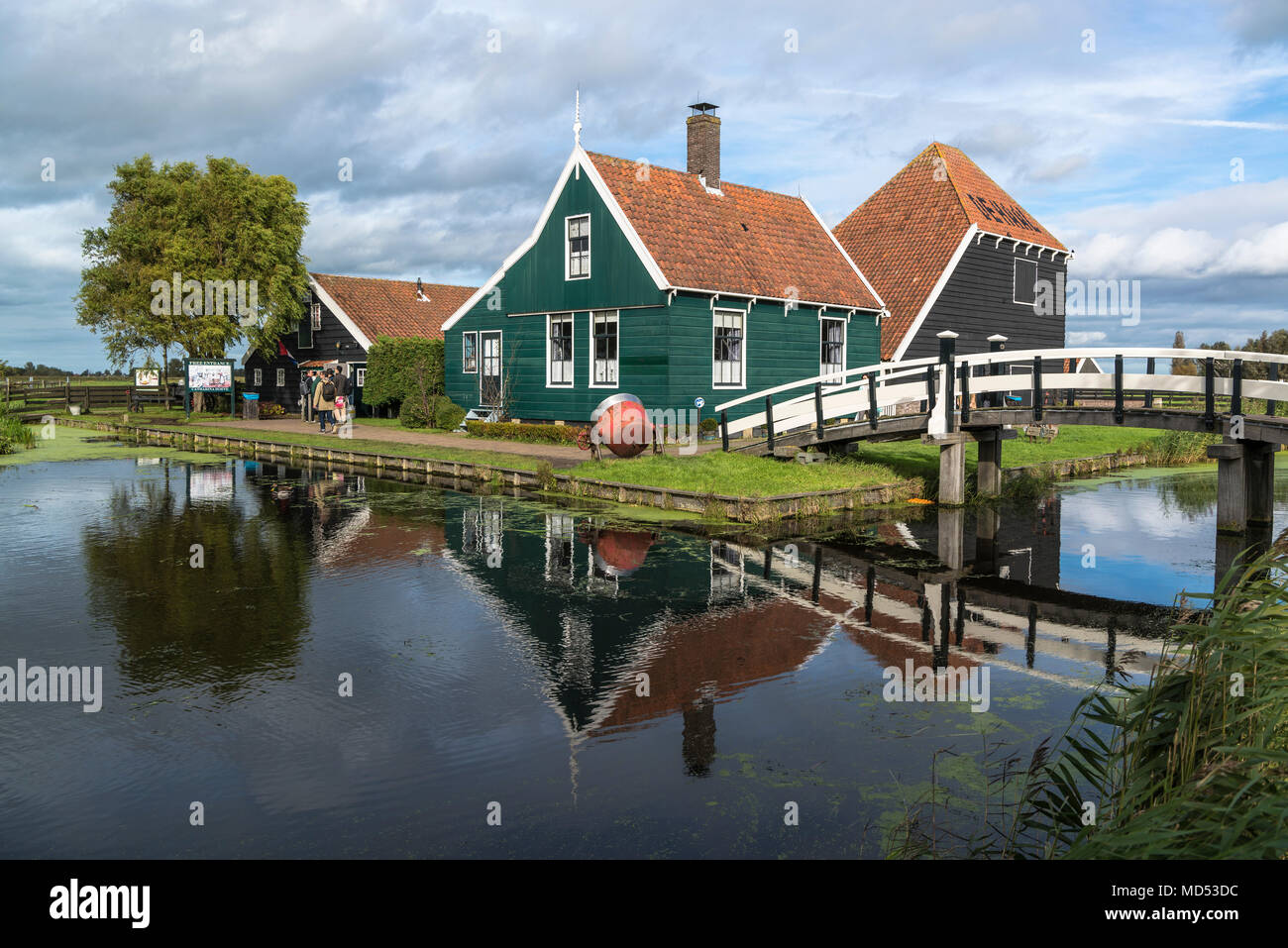 Alte Käserei, Zaanse Schans, Zaanstad Gemeinde, Holland, Niederlande Stockfoto