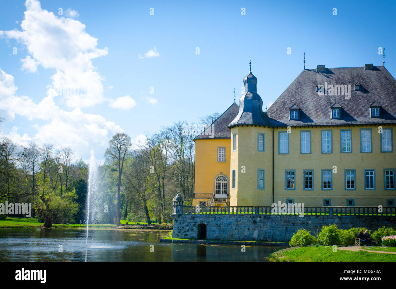 Schloss Dyck, Mönchengladbach, Deutschland Stockfoto