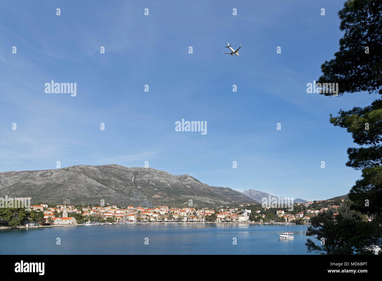 Küstenstadt Cavtat in der Nähe von Dubrovnik, Dalmatien, Kroatien Stockfoto Küstenstadt Cavtat in der Nähe von Dubrovnik, Dalmatien, Kroatien Stockfoto