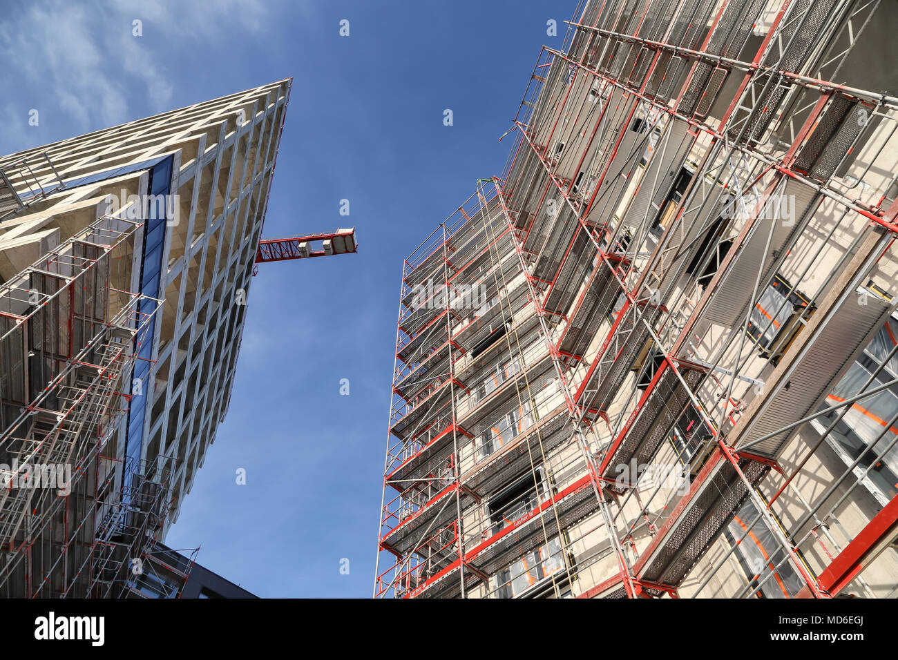 Bauvorhaben in Hamburg Stockfoto