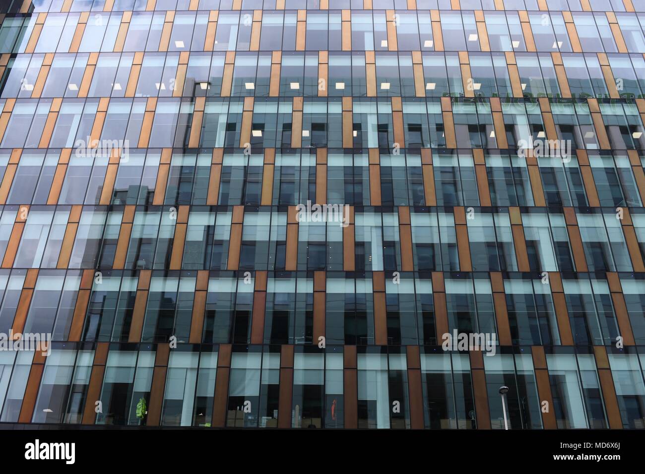 Modernes Glas verkleideten Bürogebäude in Glasgow. Stockfoto