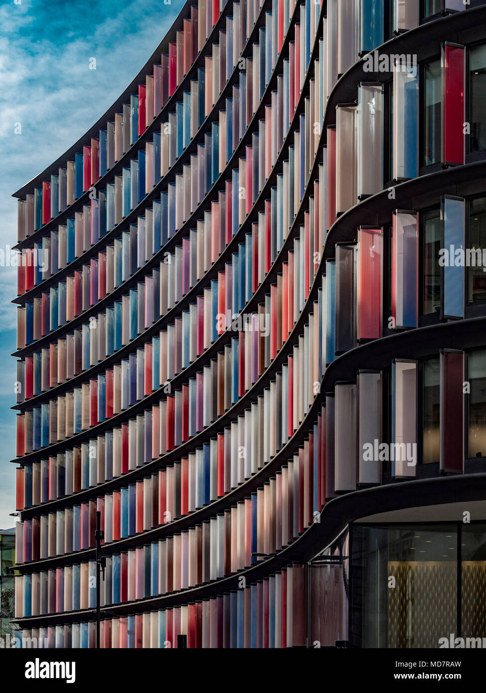 Mizuho Gebäude, 2 neue Ludgate, London, Großbritannien, von den Architekten Sauerbruch Hutton. Stockfoto