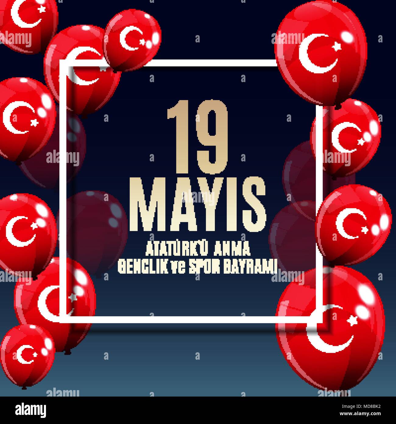 19. Mai gedenken an Atatürk, Jugend und Sport Tag (Türkisch 19 Mayis