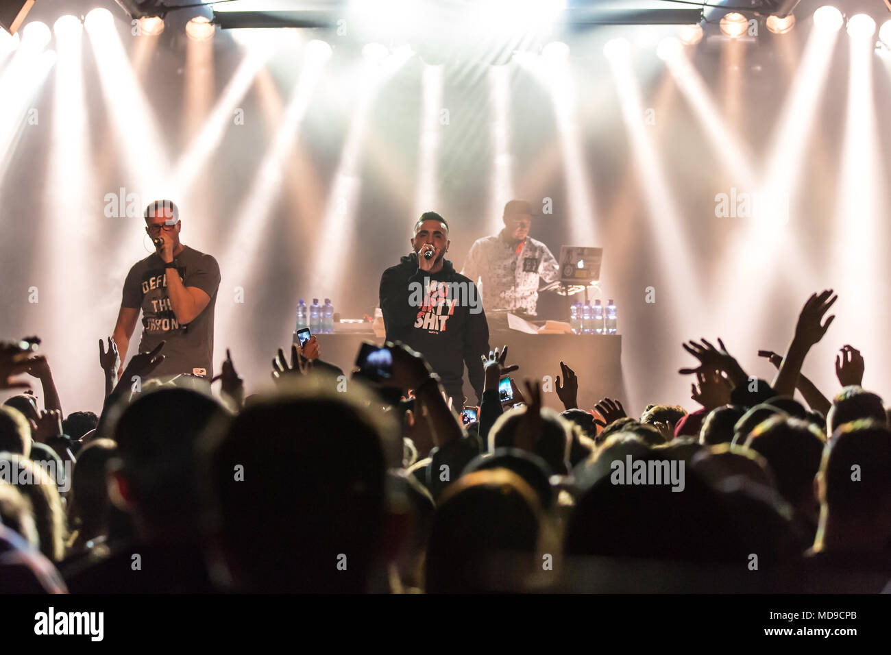 Der deutsch-libanesische rapper MoTrip in der schüür Luzern, Schweiz live Stockfoto