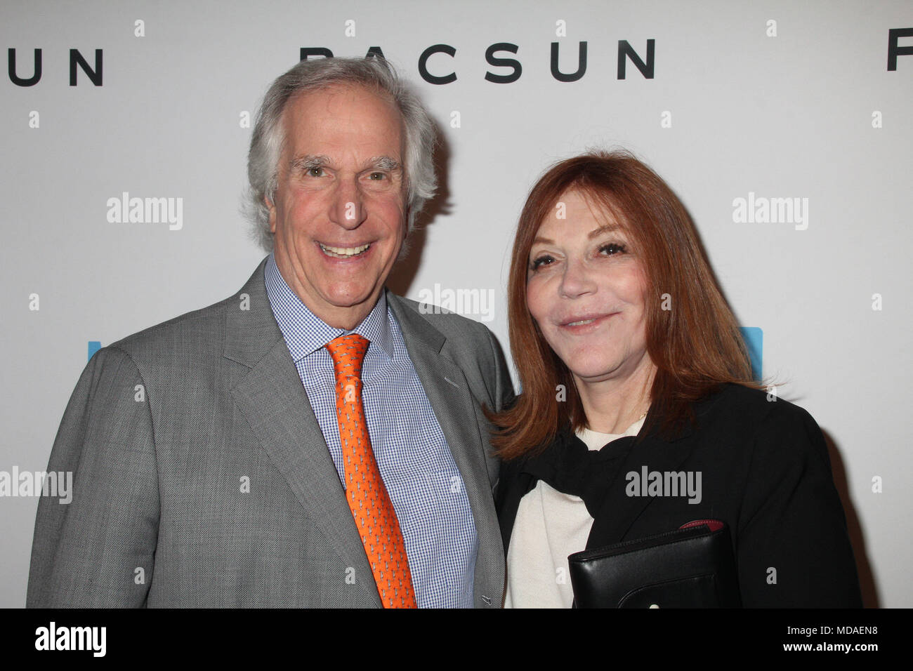 Henry Winkler, Stacey Weitzman 04/18/2018 Das offizielle Pre-Release-Party wir Tag gehalten an Peppermint Club in West Hollywood, CA Foto: Cronos/Hollywood Nachrichten Stockfoto