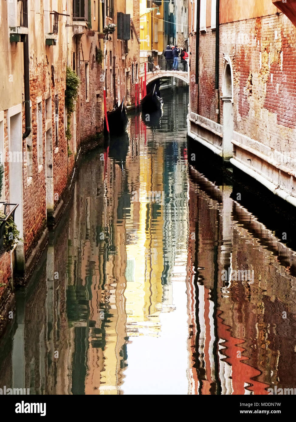 Blick auf die venezianischen Kanal, Italien Stockfoto