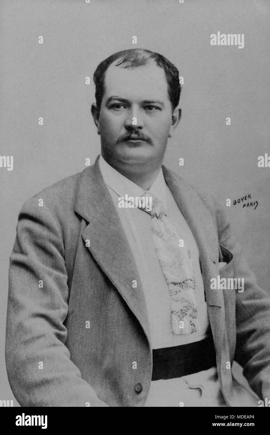 Portrait von Leon Gandillot (1862-1912) Schriftsteller fancais - Fotografie von Jacques Boyer Stockfoto