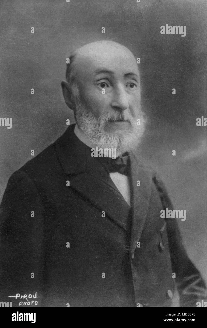 Portrait des Ingenieurs Jean Jacques Bouquet De La Grye (1827-1909) - Fotografie von Eugene Pirou (1841-1909) Stockfoto