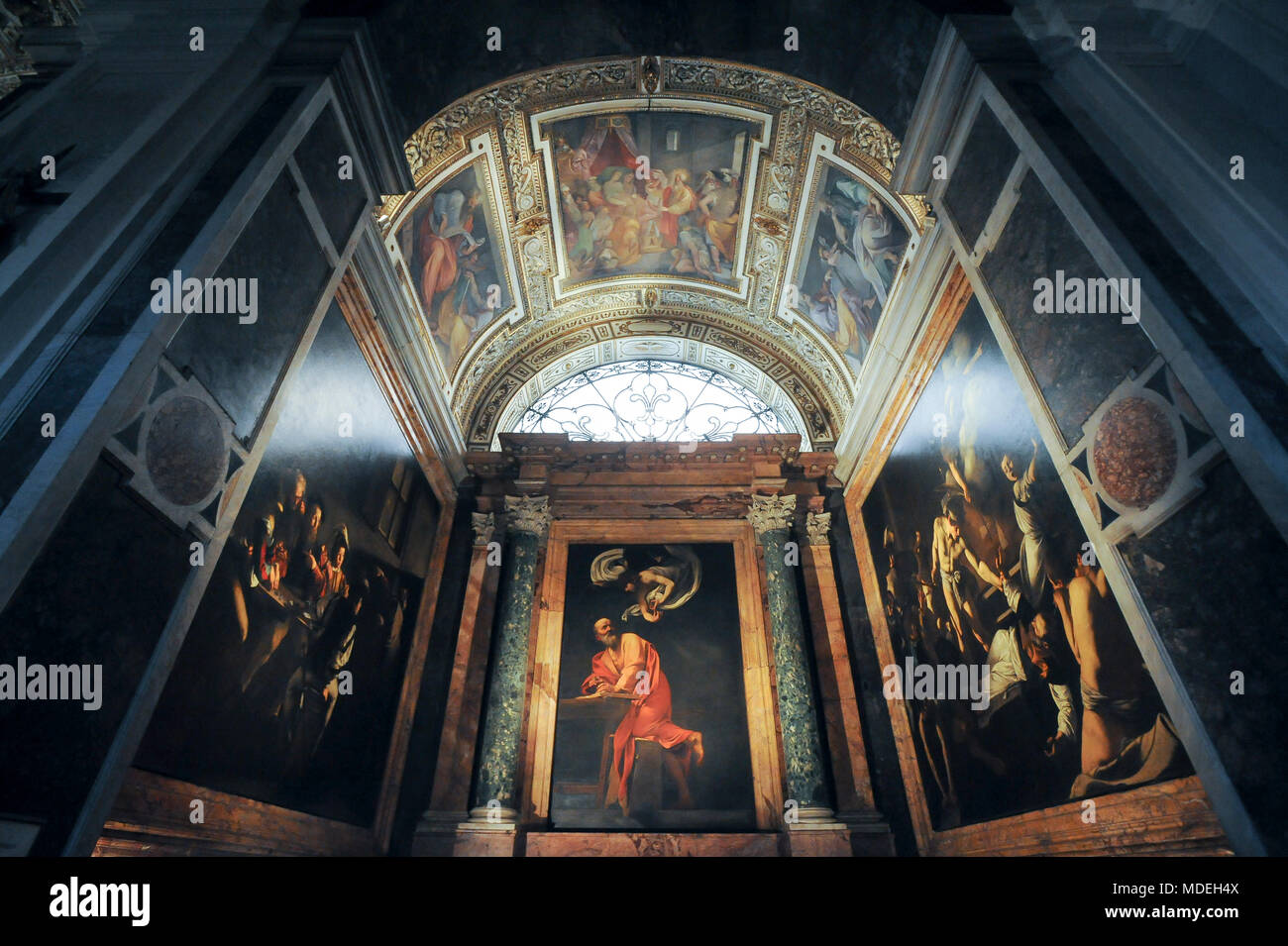 Zyklus der Gemälde von Michelangelo Merisi da Caravaggio in von 1599 bis 1600 über das Leben des