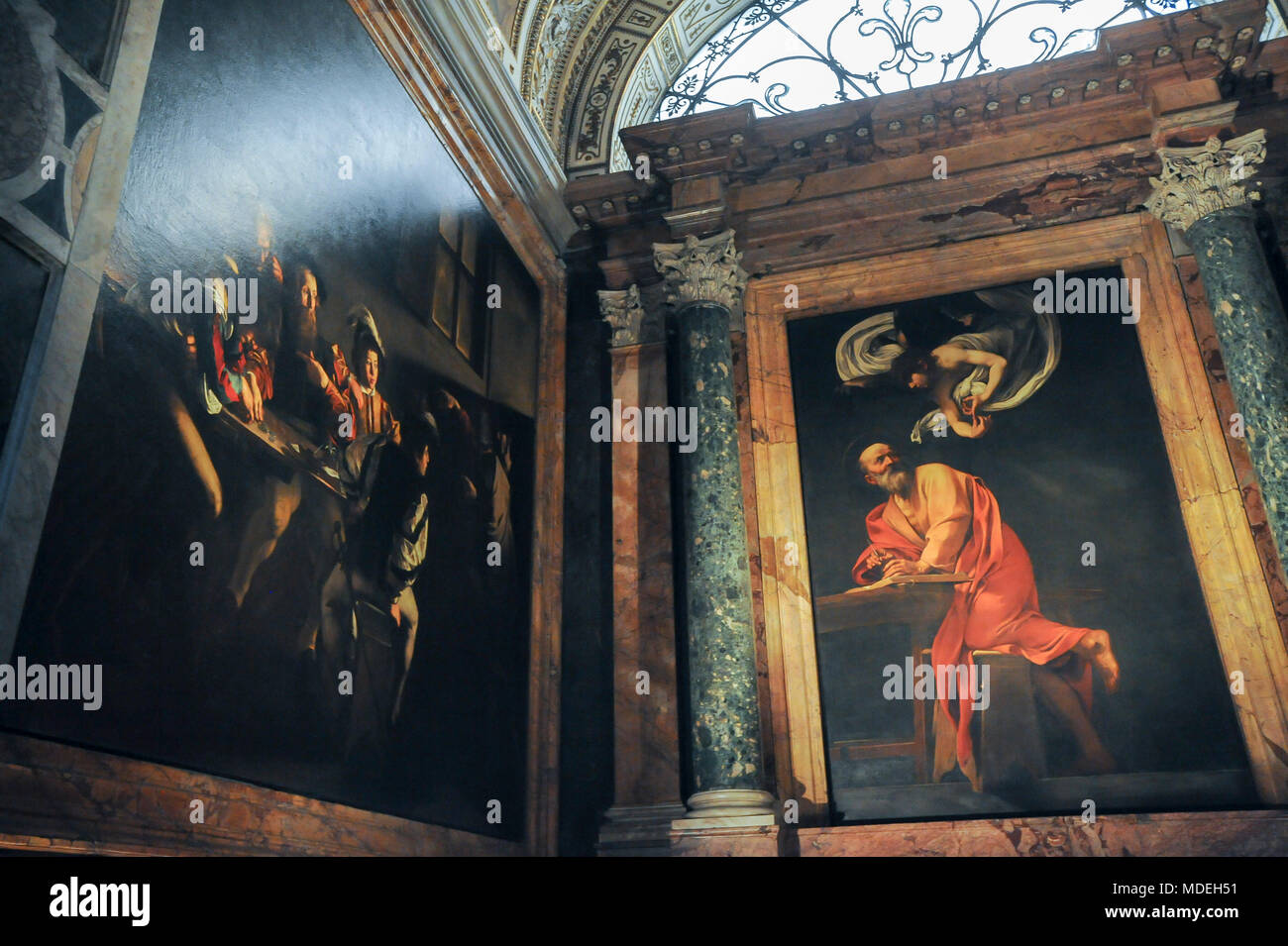 Zyklus der Gemälde von Michelangelo Merisi da Caravaggio in von 1599 bis 1600 über das Leben des