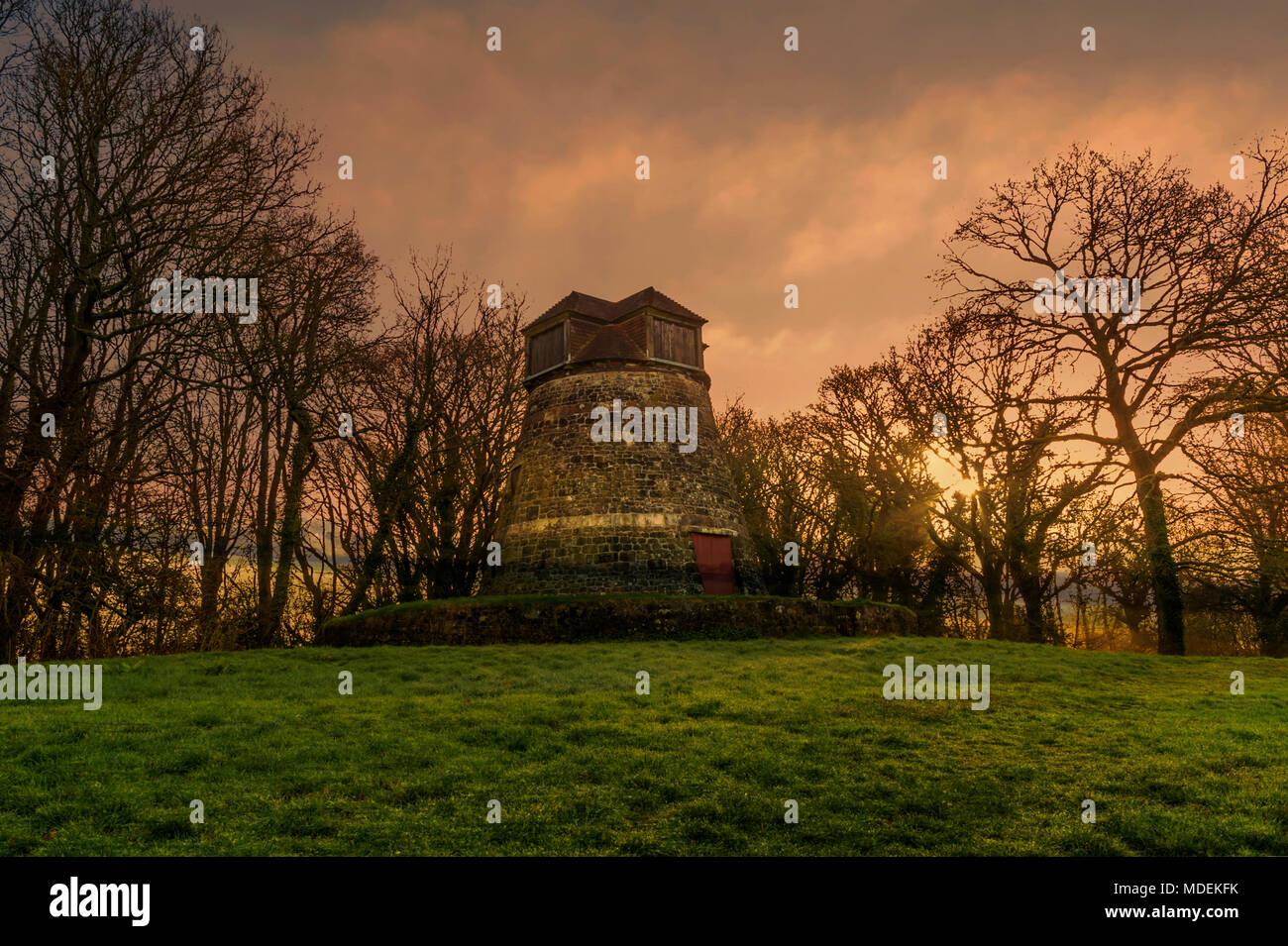 Tower Mill - East Knoyle in Wiltshire - Sunrise Stockfoto