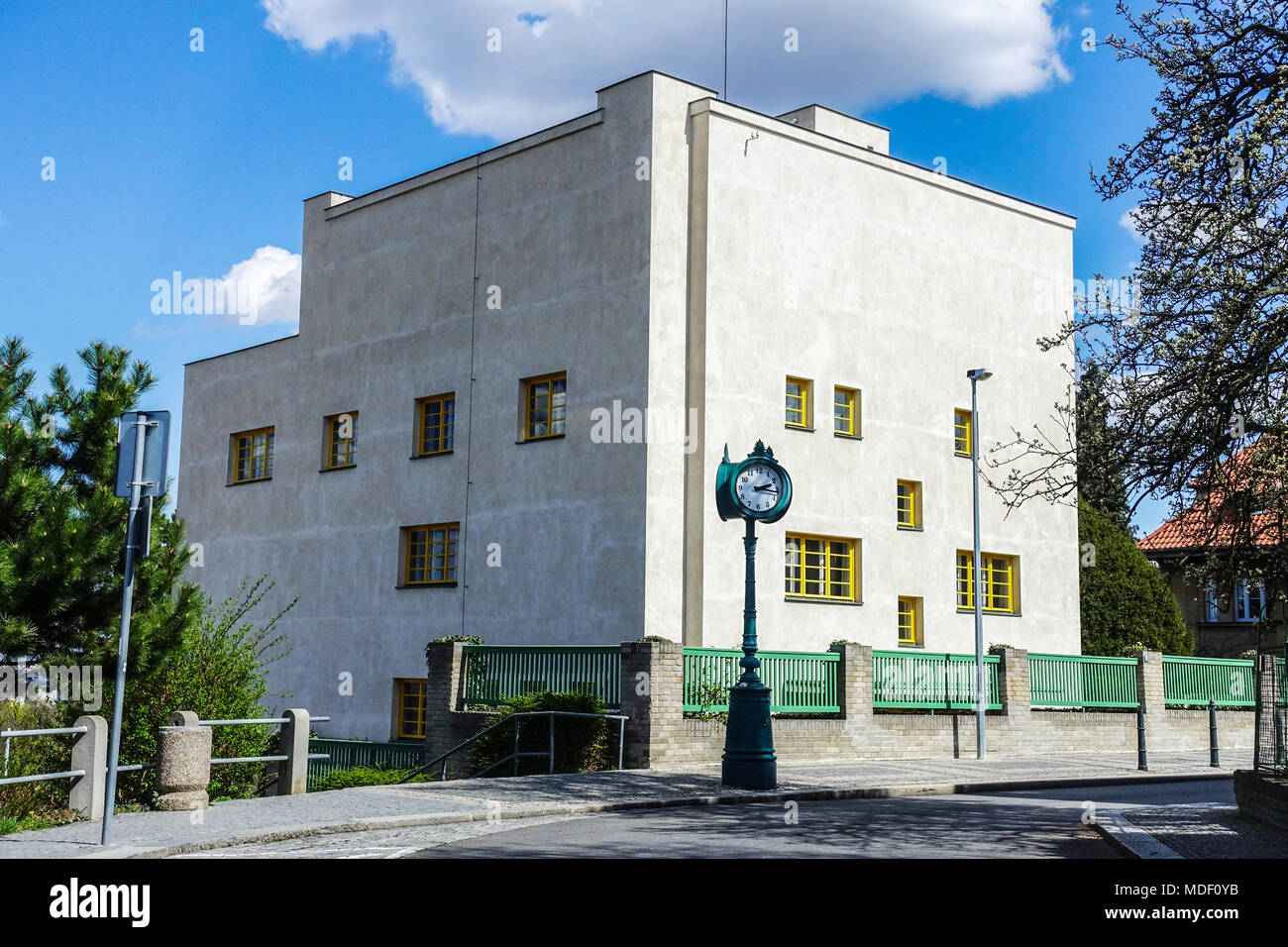Die Villa Muller ist ein von Adolf Loos entworfenes Gebäude Prag Stresovice Tschechische Republik Stockfoto