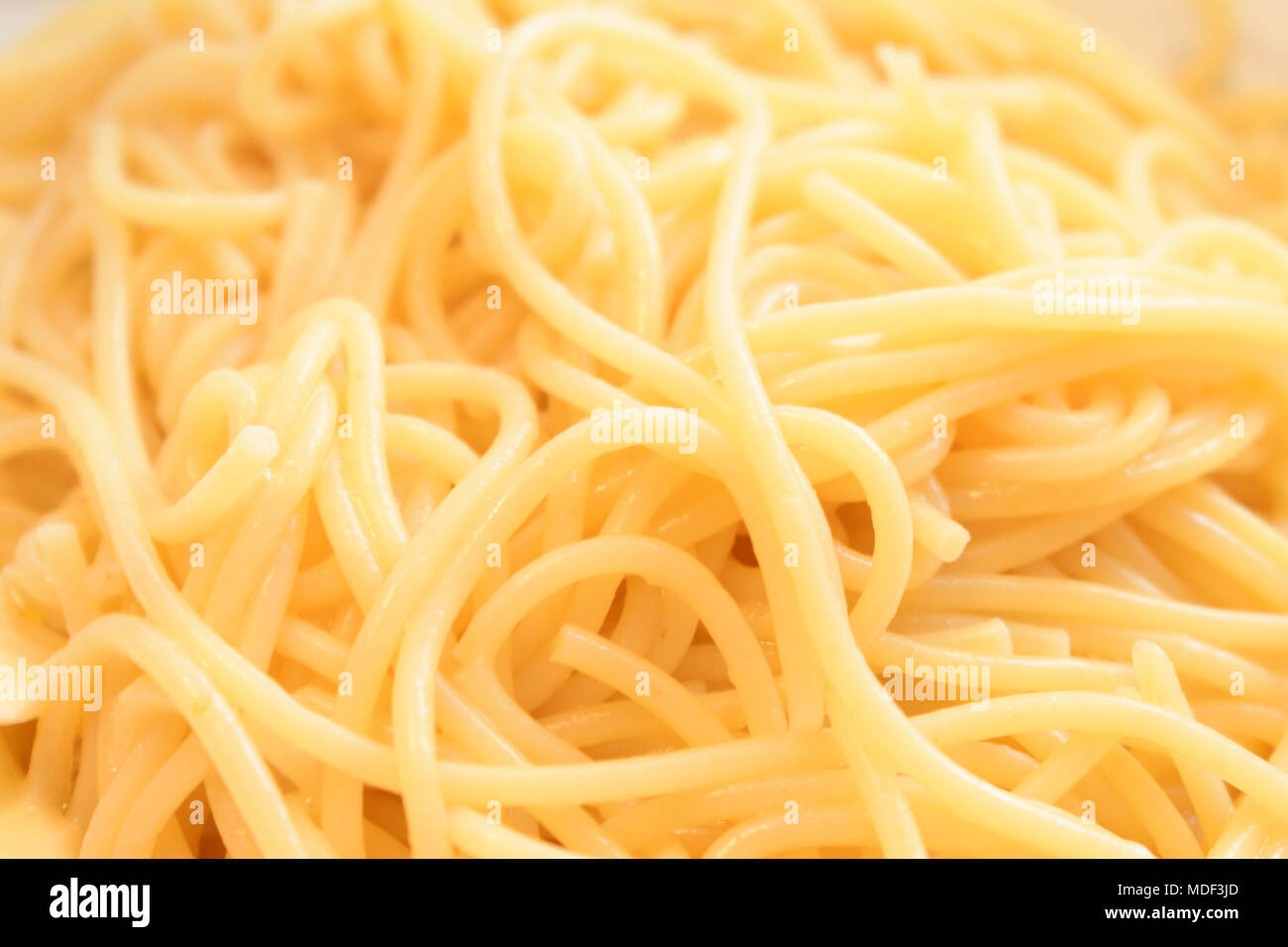 Close-up Capelli Dangelo, oder Angel Hair Pasta. Dies ist eine sehr dünne Vielzahl von Pasta. Stockfoto