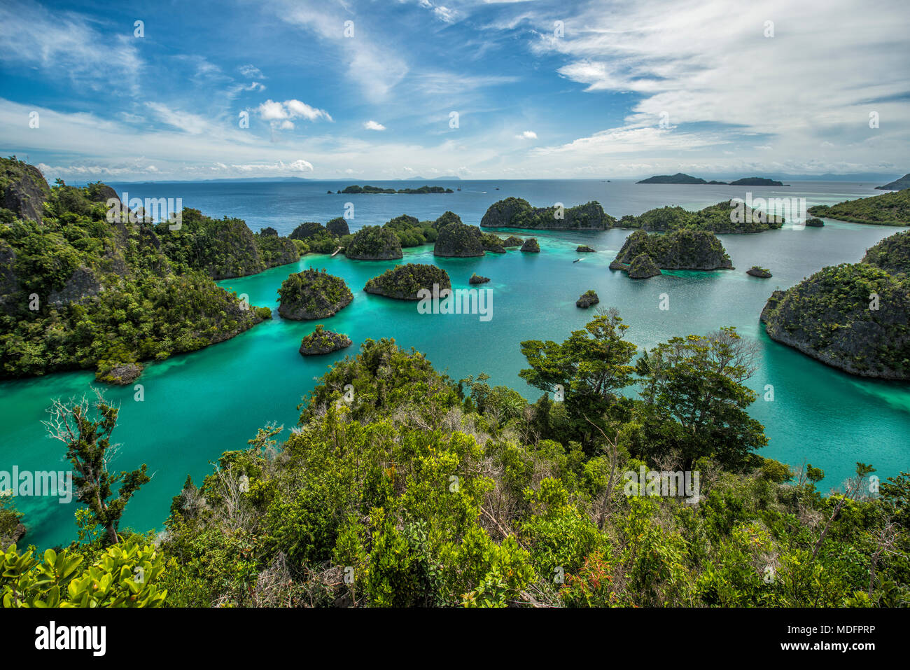 Pianemo Raja Ampat, West Papua, Indonesien Stockfoto