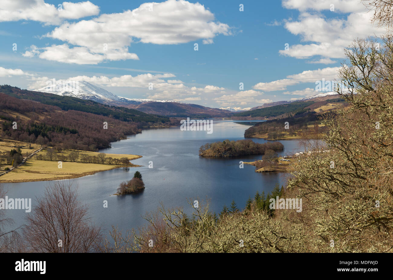 Loch Tummel von der Queens View, Perth und Kinross, Schottland, Vereinigtes Königreich Stockfoto