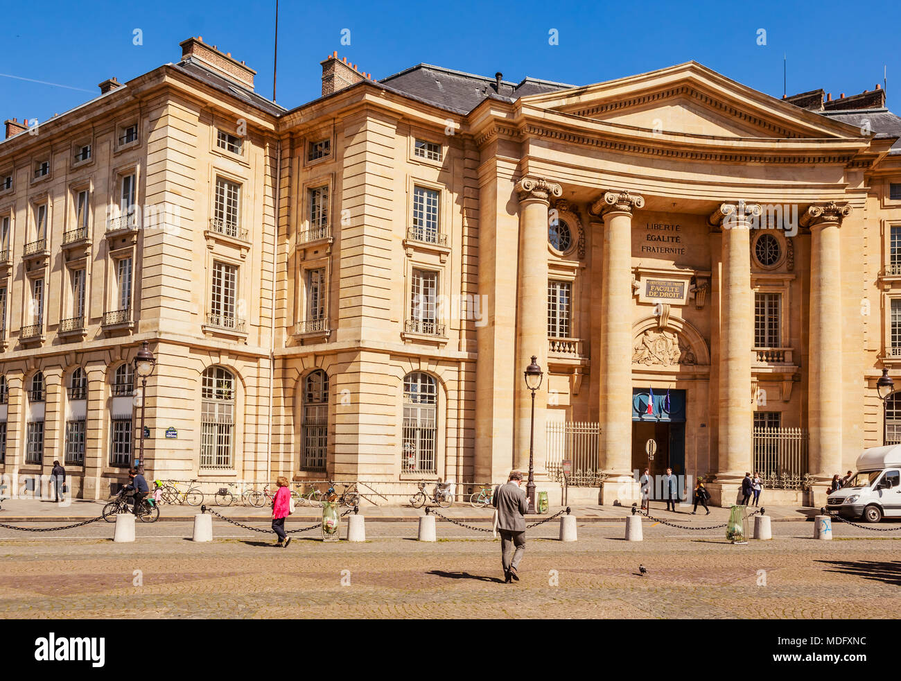 Pantheon-Sorbonne Universität, auch als Paris 1 bekannt, ist eine öffentliche Forschungseinrichtung Universität in Paris, Frankreich Stockfoto