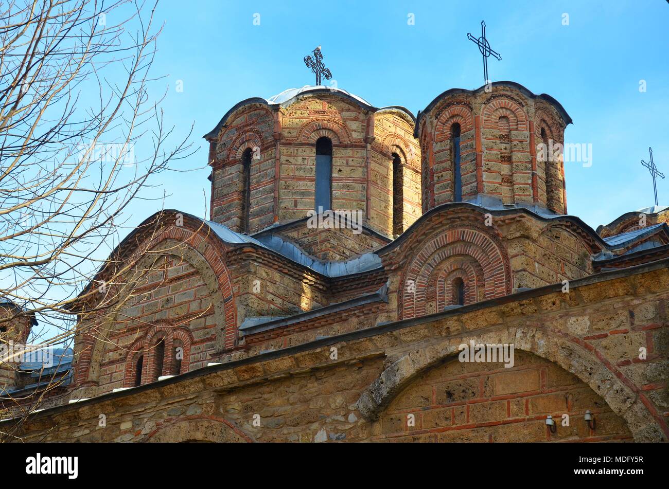 Die schöne Stadt Prizren im Kosovo (Ex-jugoslawien): Die Kirche von bogorodica Ljeviška (unter dem Schutz der UNESCO) Stockfoto