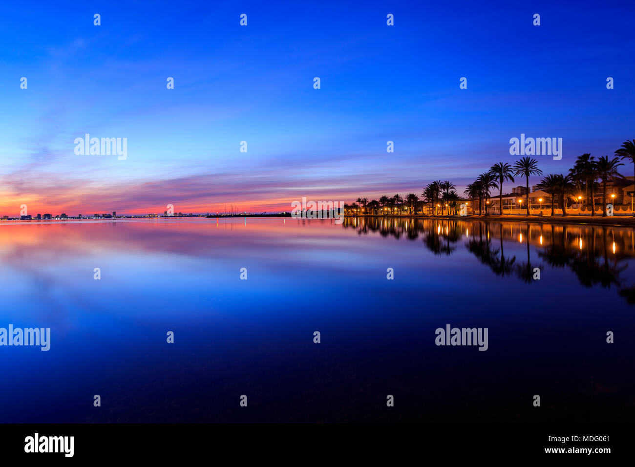 Cartagena, Murcia, Spanien. Sonnenaufgang über dem Mar Menor © ABEL F. ROS/Alamy Stock Stockfoto