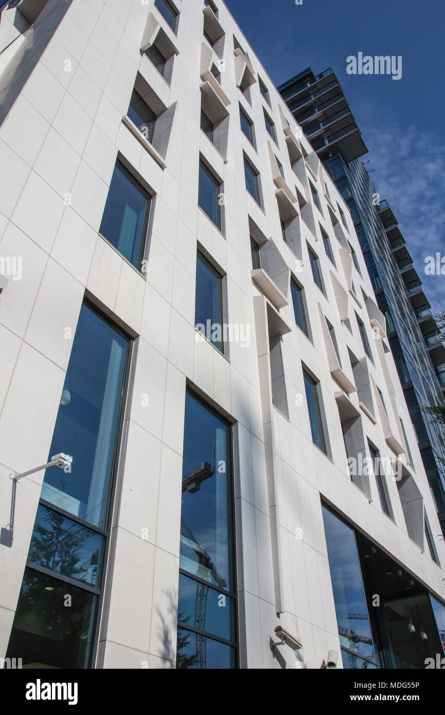 Bar Code, Oslo, Arkitektur, moderne Arkitektur, Glas, Metall, betonf, Tre, Stockfoto