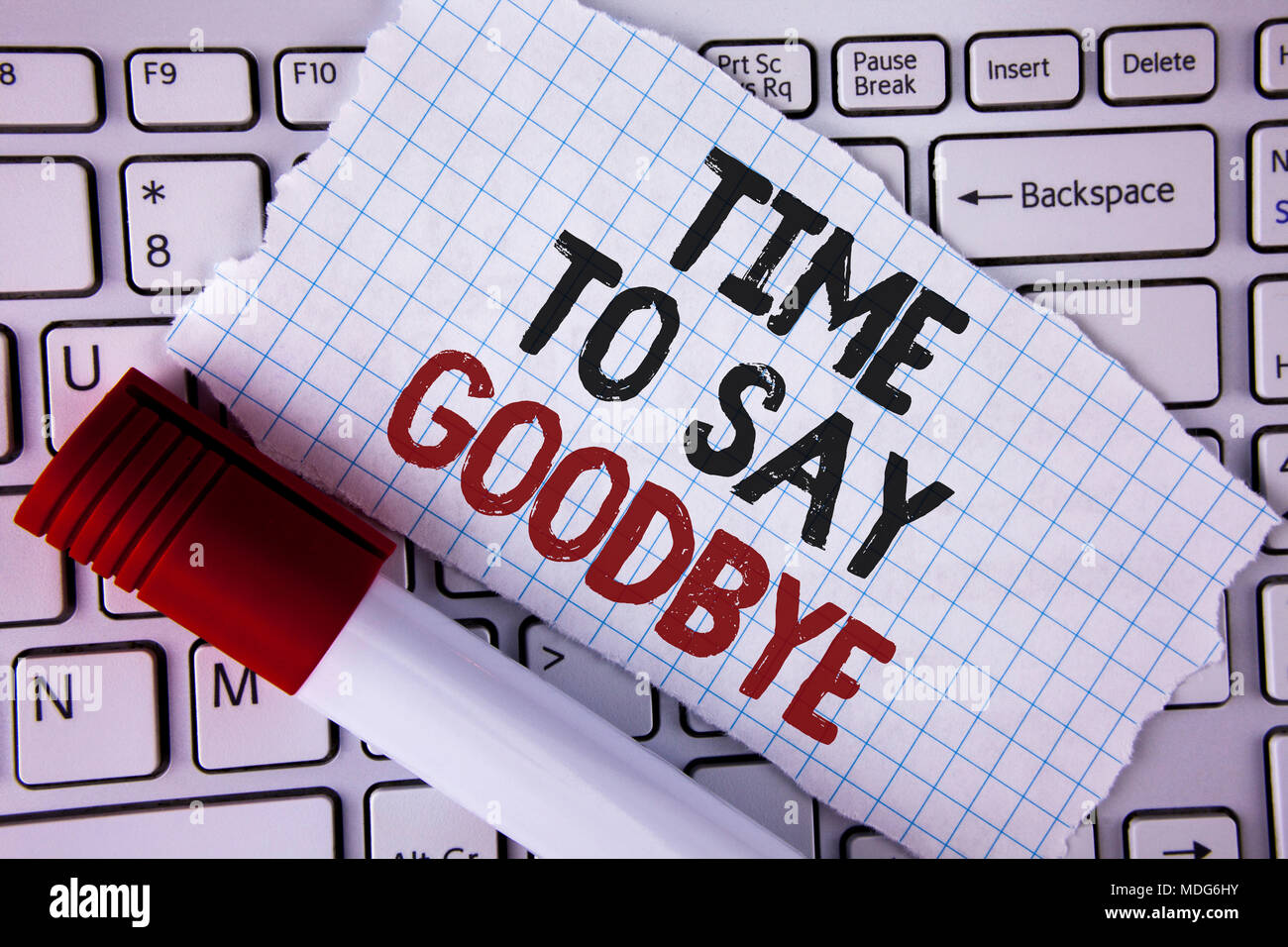 Time Say Goodbye Stockfotos & Time Say Goodbye Bilder Alamy
