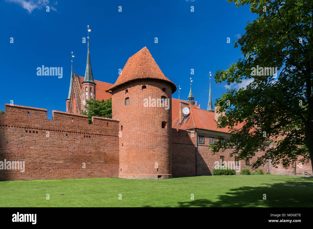 Dom Festung, Frombork (Frauenburg), Polen Stockfoto