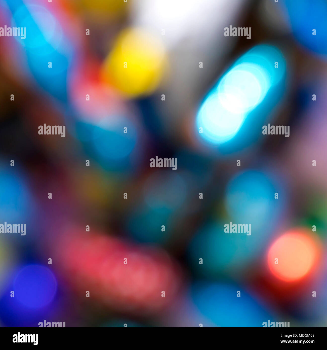 Abstrakte farbenfrohe Reflexionen verschwommenen Hintergrund Stockfoto
