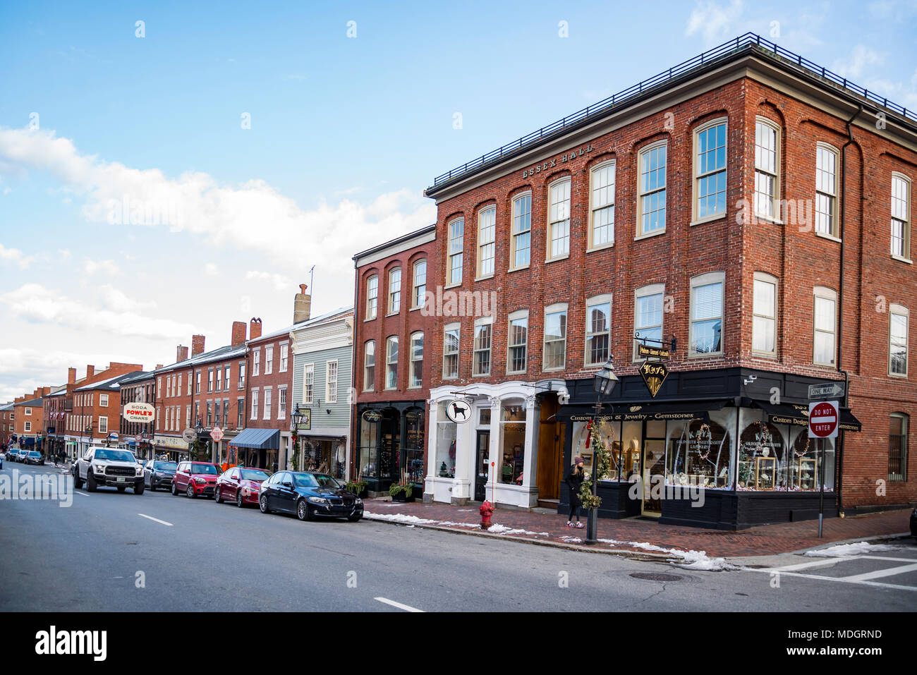 Newburyport, historische Stadt in Essex County, Massachusetts Stockfoto