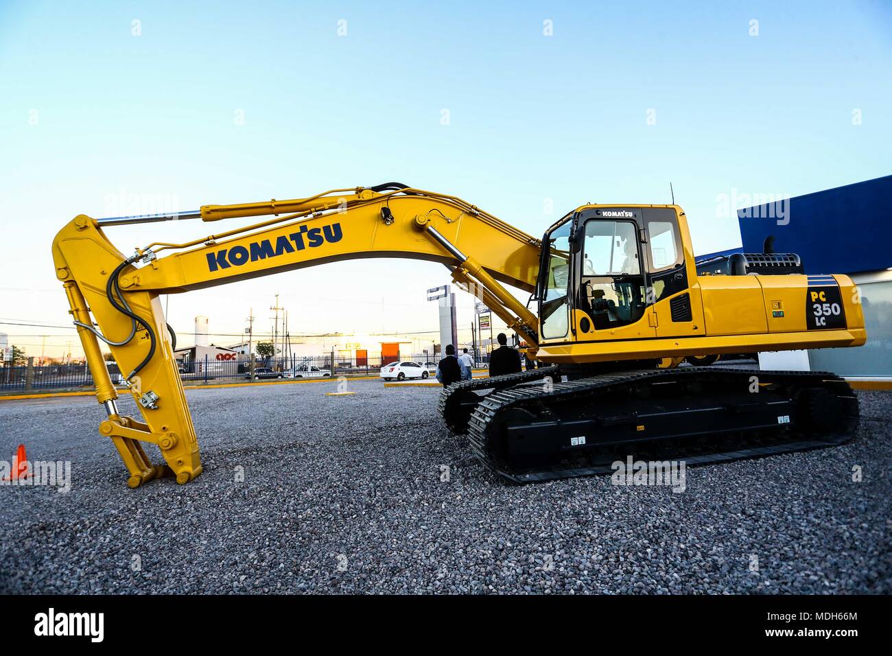 Komatzu inicia operaciones de Nueva Oficina de Venta de equipamiento, refaccionaría y maquinaria para la industria Minera de Hermosillo.. Komatsu Maquinarias Mexico SA DE CV Esta tarde se realizo La inauguración. 26 enero 2018. (Foto: Luis Gutierrez/NortePhoto.com) Stockfoto