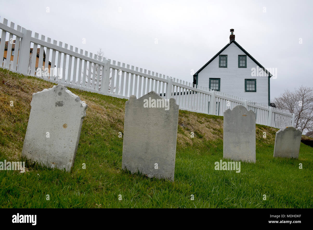 Cimetery in Dreiheit, Neufundland und Labrador Stockfoto