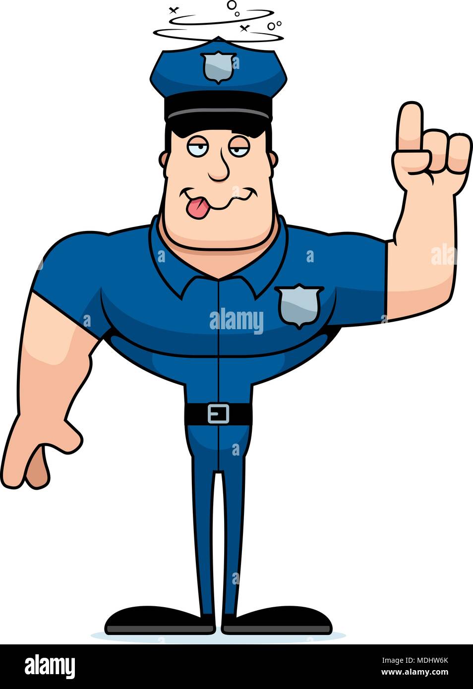 eine-karikatur-die-polizisten-auf-der-su