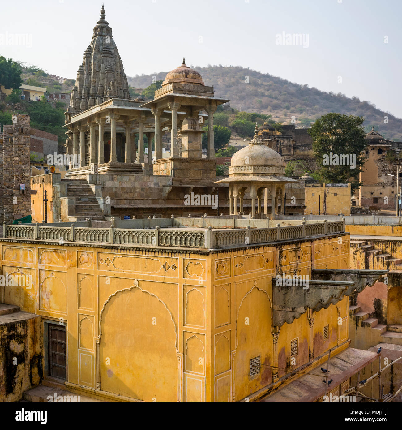 Stepwell, Jaipur, Rajasthan, Indien Stockfoto