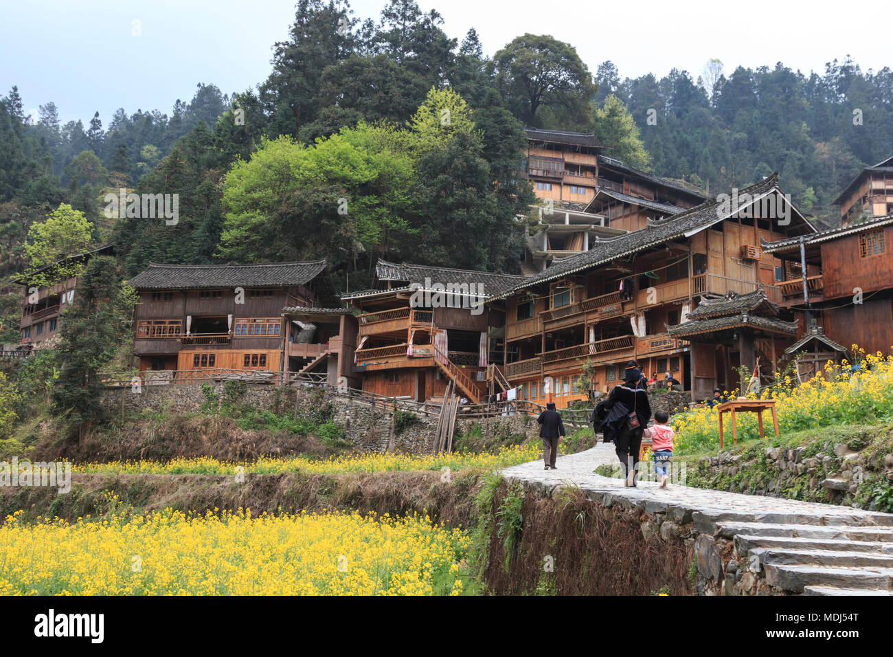 Langde Miao Dorf, Provinz Guizhou, China Stockfoto