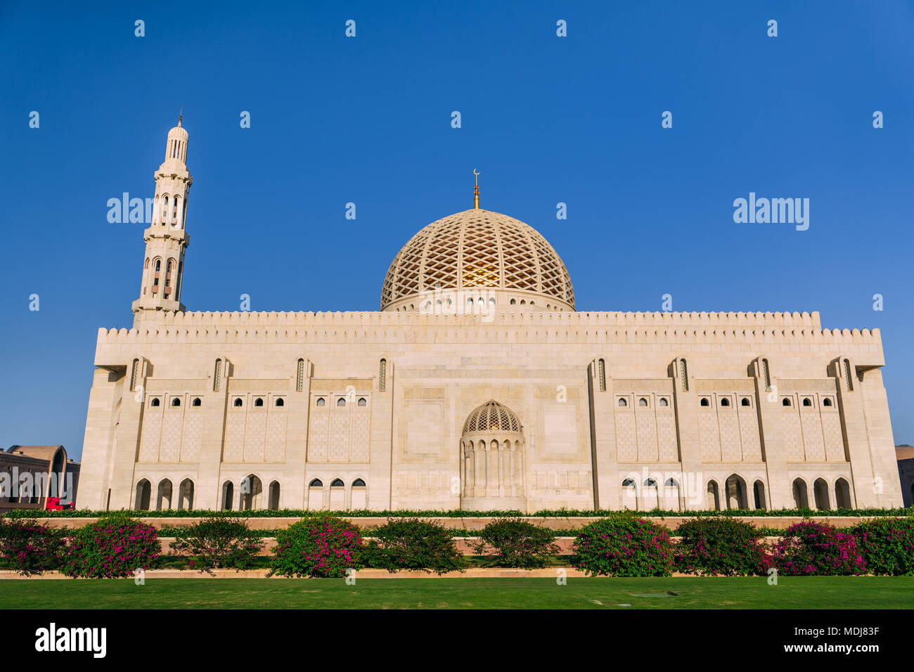 Die große Qaboos Moschee in Muscat, Oman Stockfoto